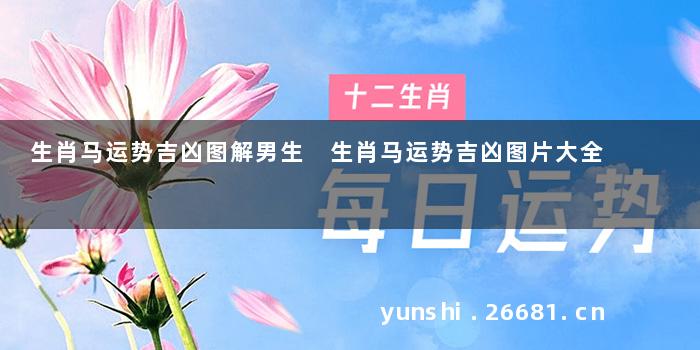 生肖马运势吉凶图解男生 生肖马运势吉凶图片大全